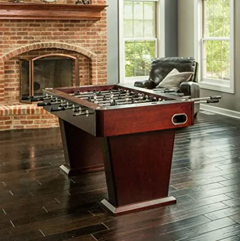 Hathaway Millennium 55-in Pro Series Foosball Table Mahogany/Black