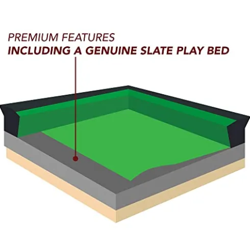 Hathaway Renegade 54-In Slate Bumper Pool Table Black/Green