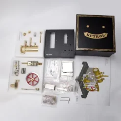 Helixsun DIY Steam Beam Engine Model Kit Full Metal with Boiler & Flyball Governor