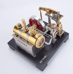 Helixsun DIY Steam Beam Engine Model Kit Full Metal with Boiler & Flyball Governor