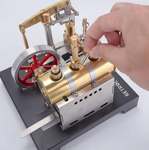 Helixsun DIY Steam Beam Engine Model Kit Full Metal with Boiler & Flyball Governor