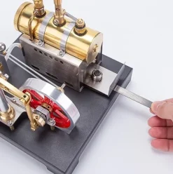 Helixsun DIY Steam Beam Engine Model Kit Full Metal with Boiler & Flyball Governor