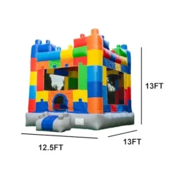 HERO KIDDO Block Party Bounce House Commercial Grade Inflatable 13×13