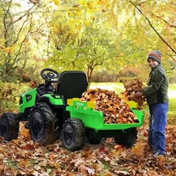 Hetoy 24V Kids Ride-On Tractor Excavator Bulldozer Green