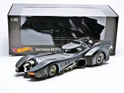 Hot Wheels Collector Batman Returns Batmobile Die-cast Vehicle 1:18 Scale Multi-colored