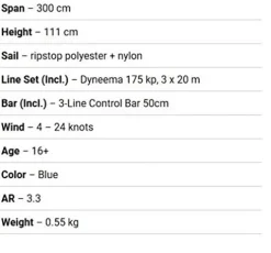 HQ Kites and Designs Rush V Pro 350 R2F Kite Orange/White
