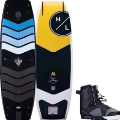 Hyperlite Murray Pro Mens Wakeboard 134 with Team X Bindings Black/Red 134cm