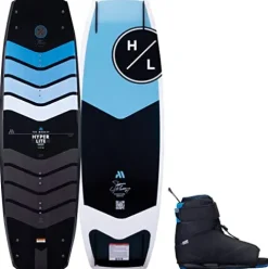 Hyperlite Murray Pro Mens Wakeboard 144 W/Session Bindings Black/Grey
