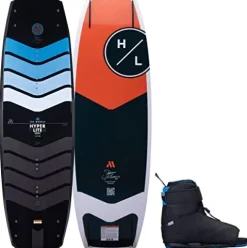 Hyperlite Murray Pro Mens Wakeboard 150 W/Session Bindings Black/Orange 150cm