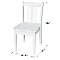 IC INTERNATIONAL CONCEPTS Table with 4 San Remo Juvenile Chairs White