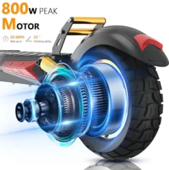 iENYRID Adults Electric Scooter 800W Motor Offroad Black