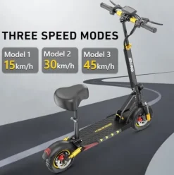 iENYRID Electric Scooter 800W Off-Road 10-Inch Tires, 30 Miles Range Black