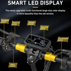iENYRID Electric Scooter 800W Off-Road 10-Inch Tires, 30 Miles Range Black
