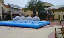 INTBUYING Inflatable Water Pool Blue