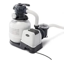 Intex Above-Ground Pool Set with Pump and Vacuum Gray