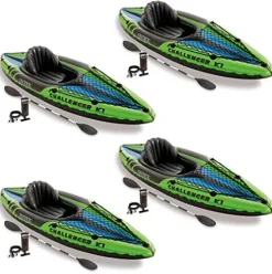 Intex Challenger K1 Inflatable Sporty Kayak 1 Person