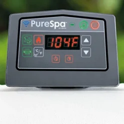 Intex 28439EP PureSpa Plus Greywood Portable Inflatable Bubble Hot Tub Jet Spa Multicolor