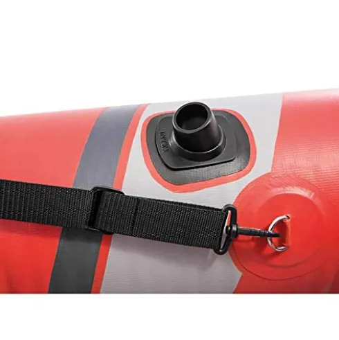 Intex Excursion Pro Inflatable 2 Person Kayak with Oars and Air Pump Red