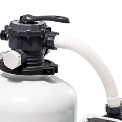Intex Sand Filter Pump with Saltwater System Maintenance Set Black