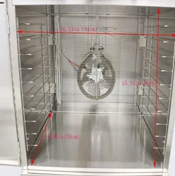 INTSUPERMAI 30 Layer Commercial Food Dehydrator Stainless Steel for Meat, Fruit, Vegetable, Pet Food 110V