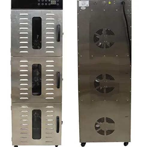 INTSUPERMAI 30 Layer Commercial Food Dehydrator Stainless Steel for Meat, Fruit, Vegetable, Pet Food 110V