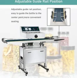 INTSUPERMAI Continuous Induction Jar Sealer 0.79″-5.12″ Silver