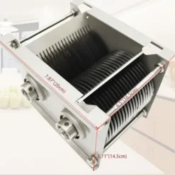 INTSUPERMAI Electric Meat Grinder and Slicer Commercial 110V with 5MM Blade Silver