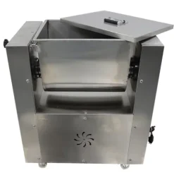 INTSUPERMAI Electric Meat Vegetable Mixer Stainless Steel Commercial Food Processor 6.6 Gallon Silver