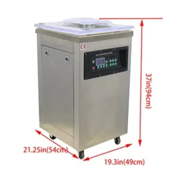 INTSUPERMAI Single Chamber Vacuum Packaging Machine DZ400 Stainless Steel Silver
