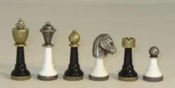 Italfama Metal Chessmen Black/White