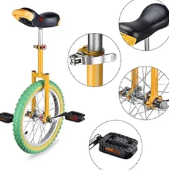 JINCAN 20-Inch Unicycle Ergonomic Safety Saddle Anti-Skid Tires