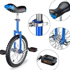 JINCAN Unicycle Bicycle Non-Slip Pedals 16 Inch