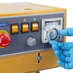 JORESTECH Industrial Continuous Band Sealer for Plastic & Laminated Bags CBS-630 Yellow
