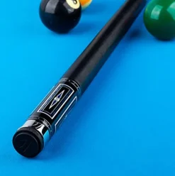 KATANA KAT16 Pool Cue Black with Blue & Grey Inlays 18oz