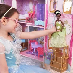 KidKraft Disney Princess Dance & Dream Wooden Dollhouse Pink