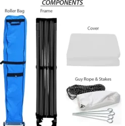 King Canopy Athena 10×20 Instant Pop-Up Canopy White