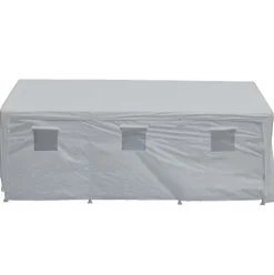 King Canopy Hercules 10×20 Ft Enclosure Kit Steel Frame 8-Leg White
