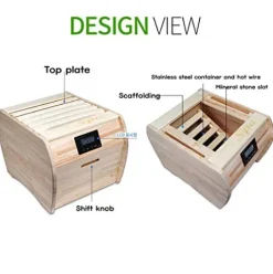 KING’S SPA 2-in-1 Steam Sauna Wood