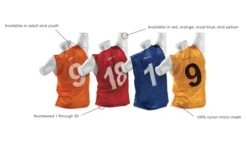 Kwik Goal Youth Numbered Scrimmage Vests 1-50 Royal