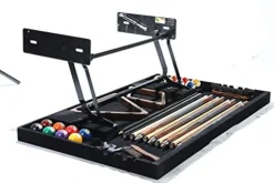 Legacy Billiards Hidden Cue Rack for 7′, 8′ and 9′ Pool Tables Black