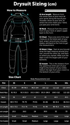 Level Six Emperor Dry Suit Crater Blue L
