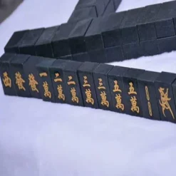 Liangliang988 Natural Hetian Jade Mahjong Handicraft Gift