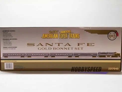 Lionel American Flyer Santa Fe Gold Bonnet FLYERCHIEF S Gauge Gold