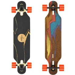 Loaded Boards Icarus Bamboo Longboard Skateboard Complete with Orangatang Kegel 80mm/80a Wheels