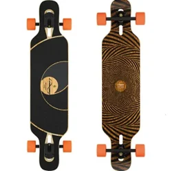 Loaded Boards Tan Tien Bamboo Longboard Skateboard Complete Flex 1 with Orangatang Stimulus Wheels
