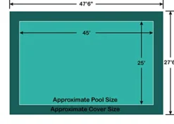 Loop-Loc Rectangle Loop-Loc II Super Dense Mesh Pool Safety Cover Green