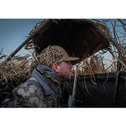 Lucky Duck 4 Man Blind with Flip Top Optifade Marsh Camo