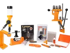 Lyman Brass Smith All-American 8 Reloading Press Kit Orange Silver Black