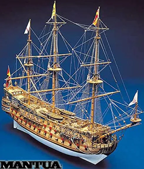 Mantua Model 747 San Felipe Ship Model Gold