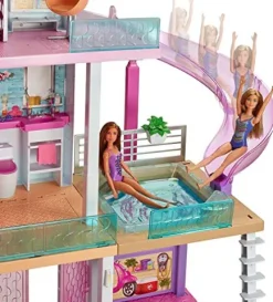 Mattel Barbie Dreamhouse Dollhouse with Pool, Slide, Elevator, Lights, Sounds & 70+ Accessories Pink